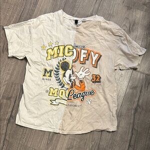 Divided Cream Graphic Tee